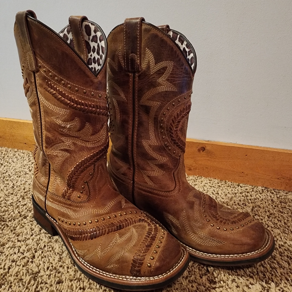 Laredo Distressed Brown Western Boots